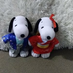 Snoopy couple plush set
